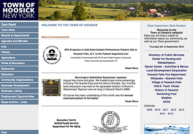 Town of Hoosick - OFFICIAL Site
